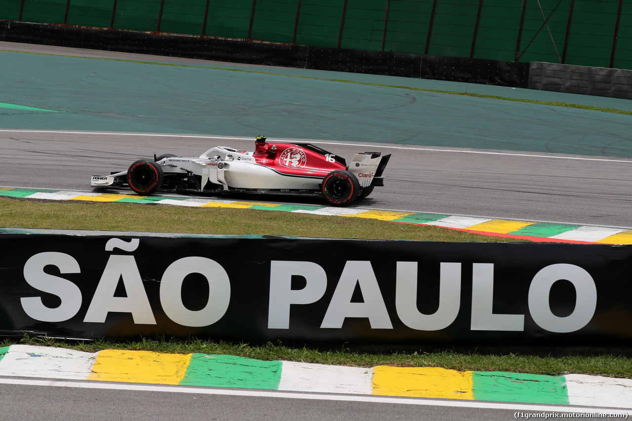 GP BRASILE, 10.11.2018 - Prove Libere 3, Charles Leclerc (MON) Sauber C37
