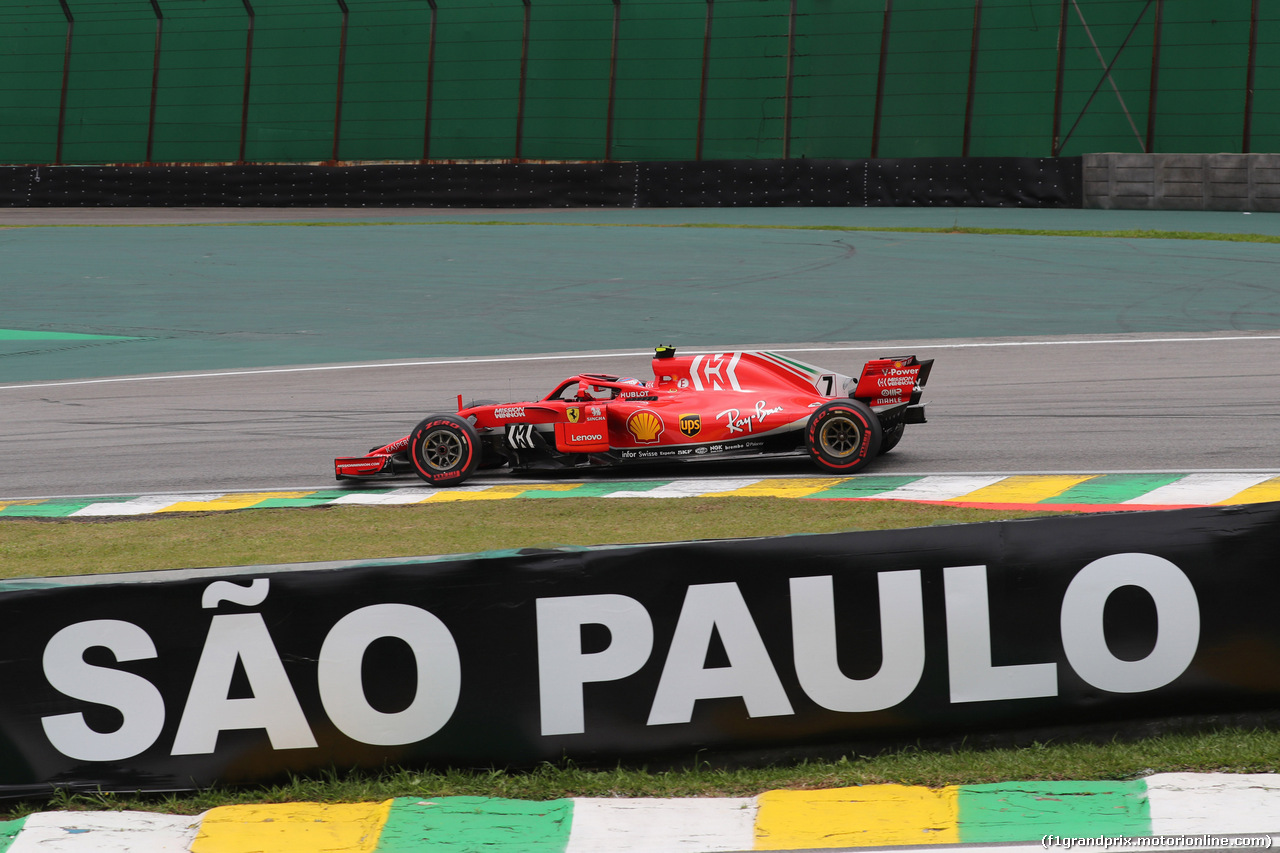 GP BRASILE, 10.11.2018 - Prove Libere 3, Kimi Raikkonen (FIN) Ferrari SF71H