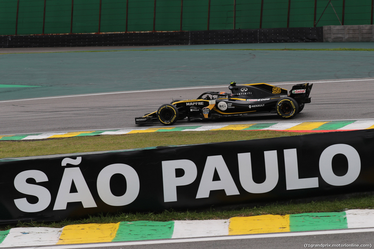 GP BRASILE, 10.11.2018 - Prove Libere 3, Carlos Sainz Jr (ESP) Renault Sport F1 Team RS18