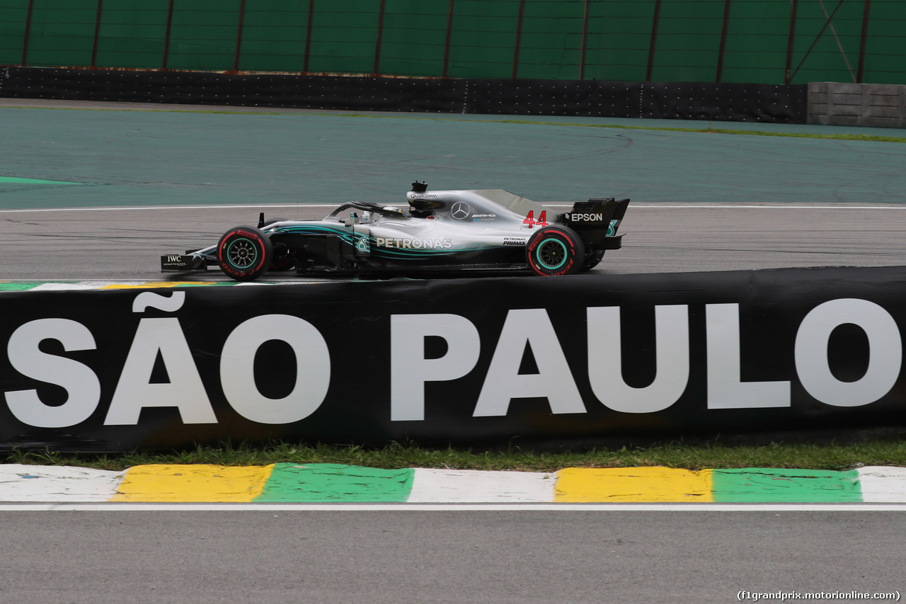 GP BRASILE, 10.11.2018 - Prove Libere 3, Lewis Hamilton (GBR) Mercedes AMG F1 W09