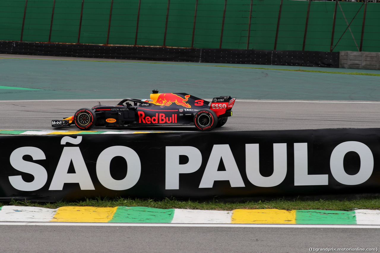 GP BRASILE, 10.11.2018 - Prove Libere 3, Daniel Ricciardo (AUS) Red Bull Racing RB14