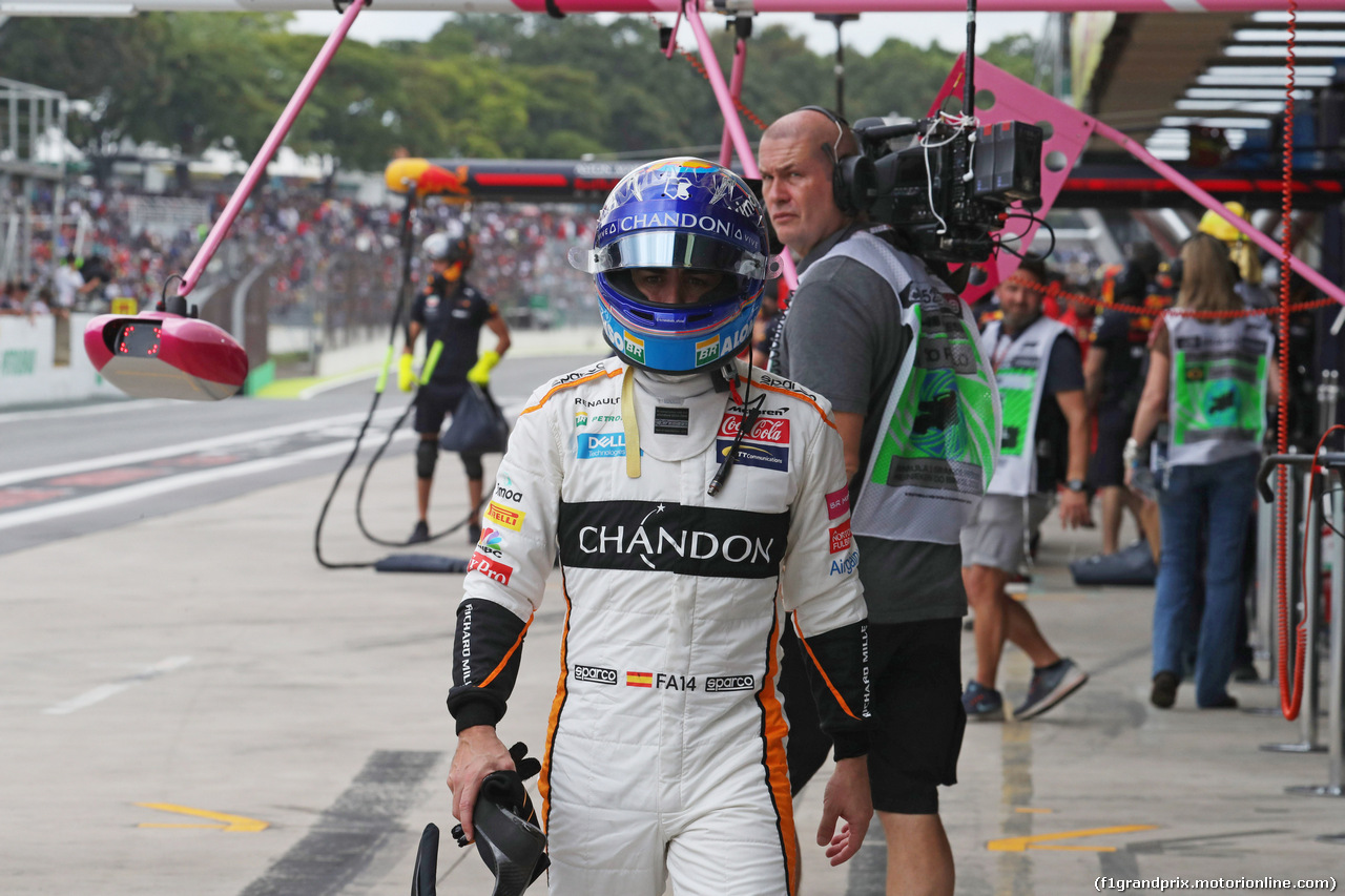 GP BRASILE, 10.11.2018 - Prove Libere 3, Fernando Alonso (ESP) McLaren MCL33