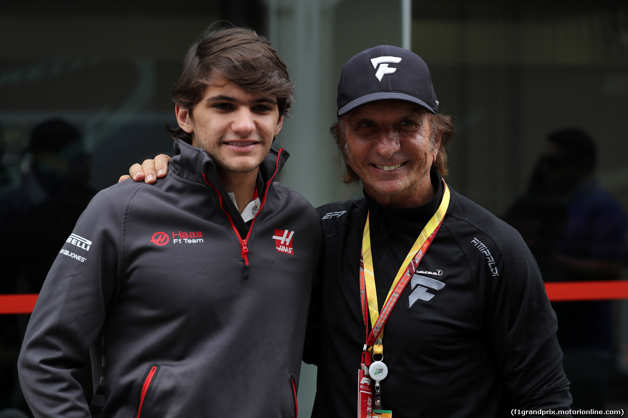 GP BRASILE, 10.11.2018 - Prove Libere 3, Emerson Fittipaldi (BRA) e his grandchild Pietro Fittipaldi.
