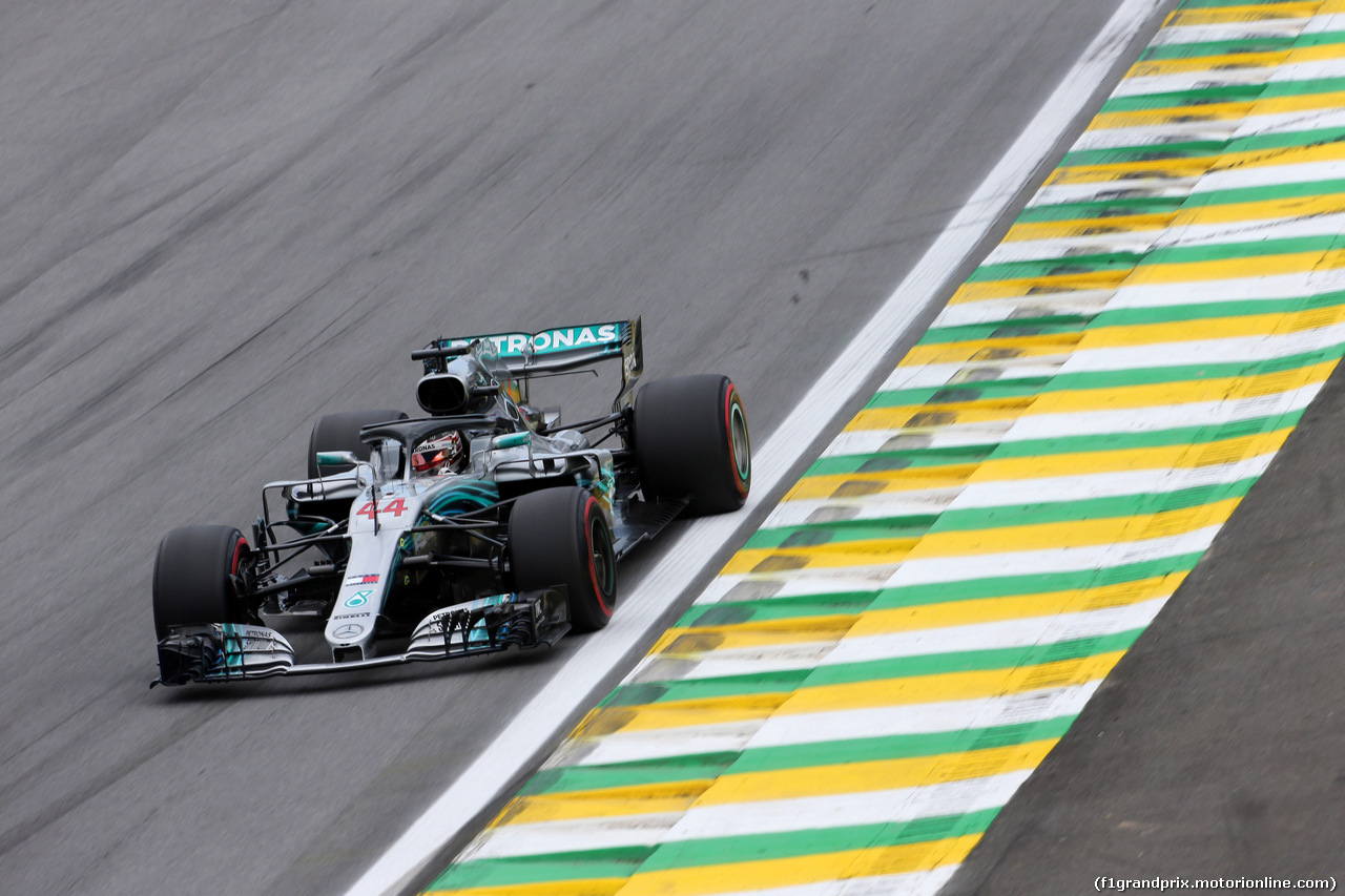 GP BRASILE, 10.11.2018 - Qualifiche, Lewis Hamilton (GBR) Mercedes AMG F1 W09