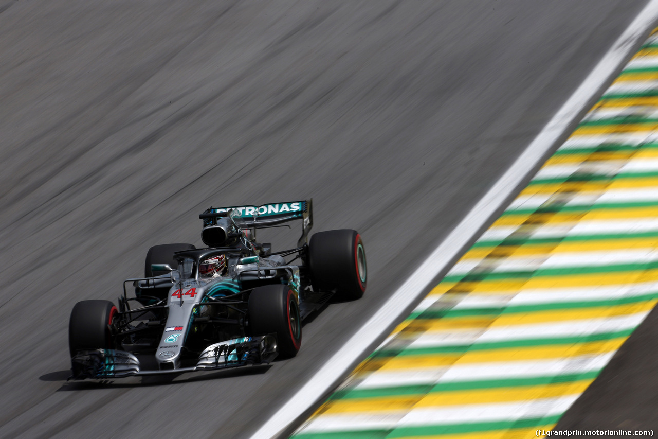 GP BRASILE, 10.11.2018 - Qualifiche, Lewis Hamilton (GBR) Mercedes AMG F1 W09