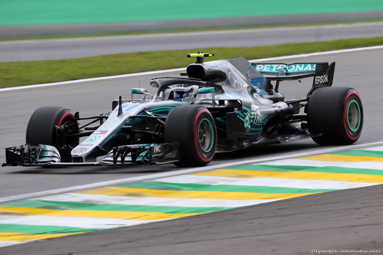 GP BRASILE, 10.11.2018 - Qualifiche, Valtteri Bottas (FIN) Mercedes AMG F1 W09