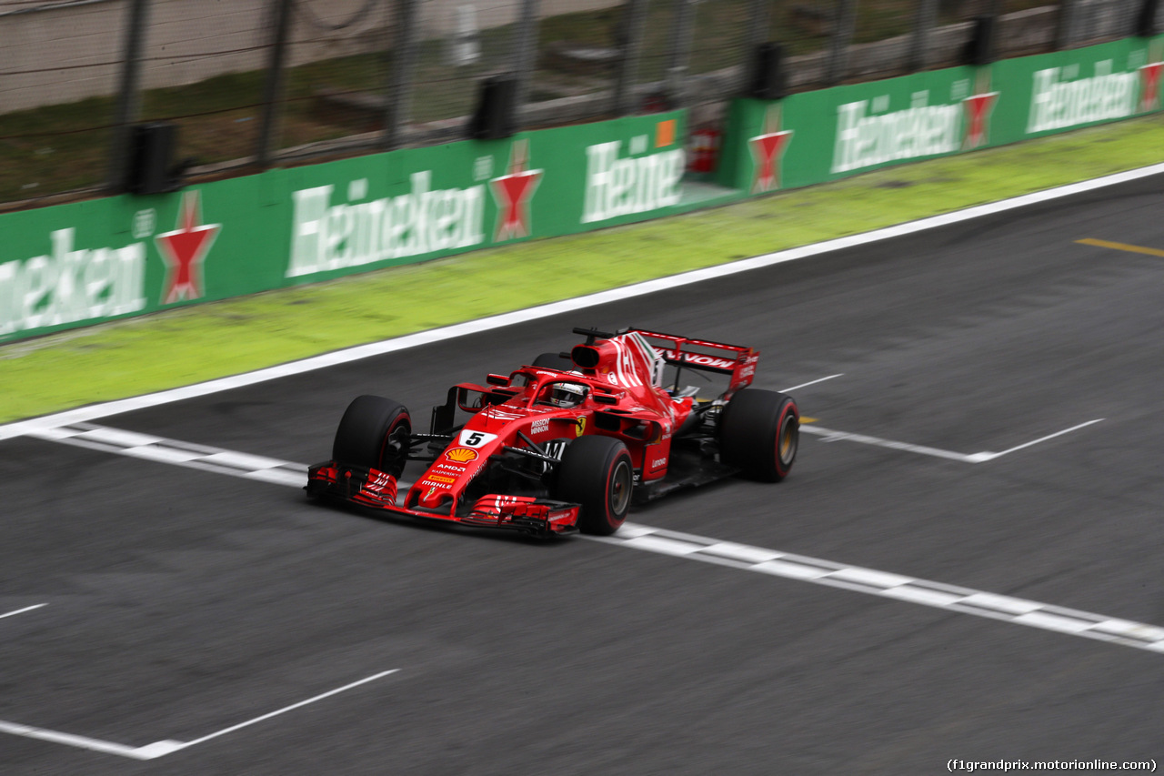 GP BRASILE, 10.11.2018 - Qualifiche, Sebastian Vettel (GER) Ferrari SF71H