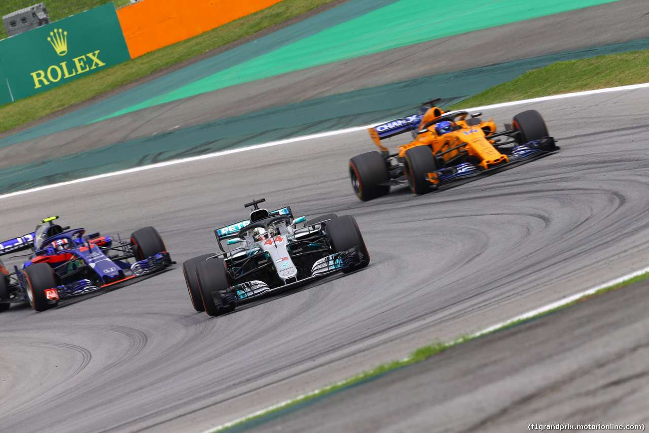 GP BRASILE, 10.11.2018 - Qualifiche, Lewis Hamilton (GBR) Mercedes AMG F1 W09