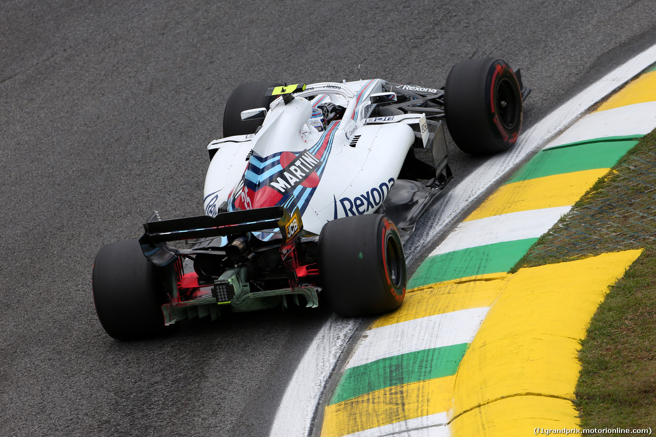 GP BRASILE, 09.11.2018 - Prove Libere 1, Sergey Sirotkin (RUS) Williams FW41