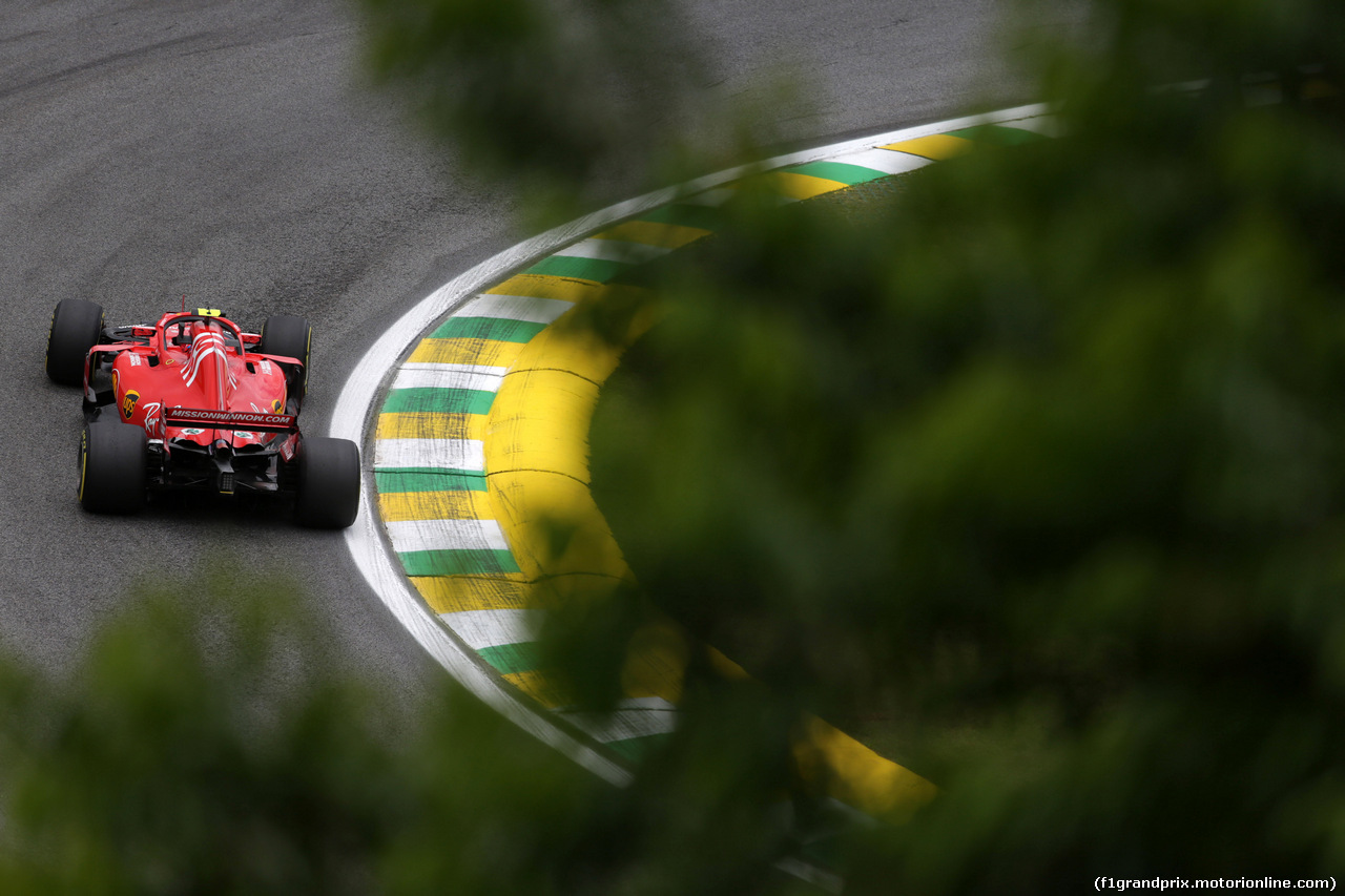 GP BRASILE, 09.11.2018 - Prove Libere 1, Kimi Raikkonen (FIN) Ferrari SF71H