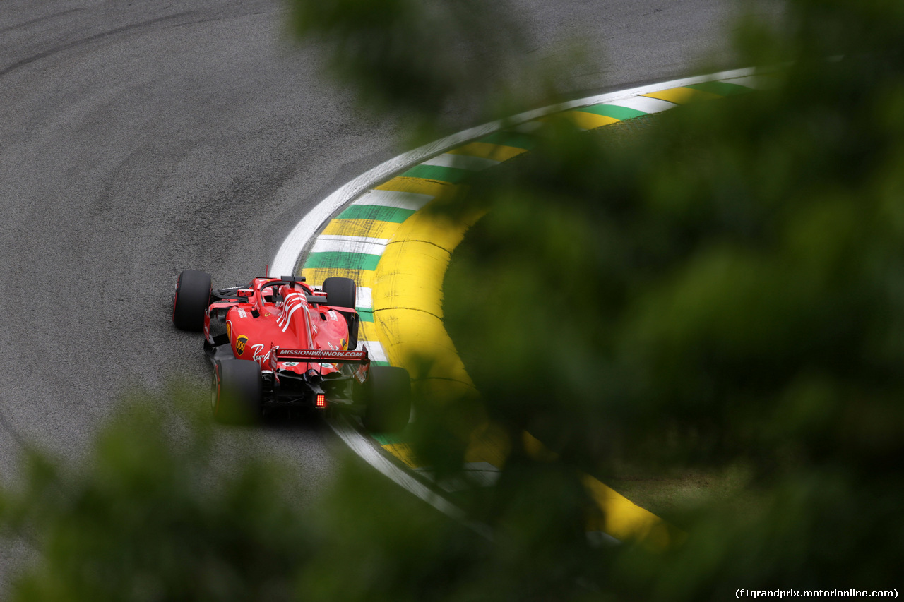 GP BRASILE, 09.11.2018 - Prove Libere 1, Sebastian Vettel (GER) Ferrari SF71H