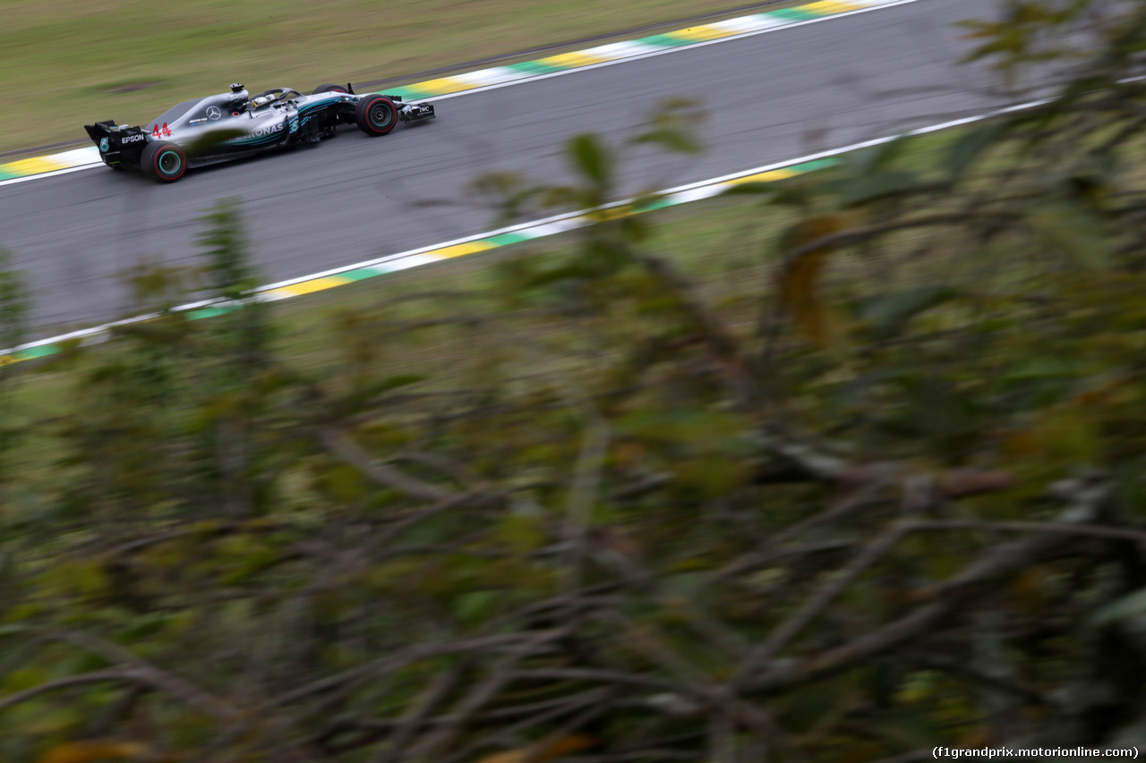 GP BRASILE, 09.11.2018 - Prove Libere 1, Lewis Hamilton (GBR) Mercedes AMG F1 W09