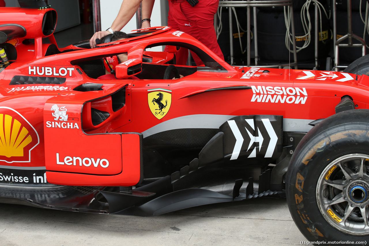 GP BRASILE, 09.11.2018 - Prove Libere 1, Ferrari SF71H, detail