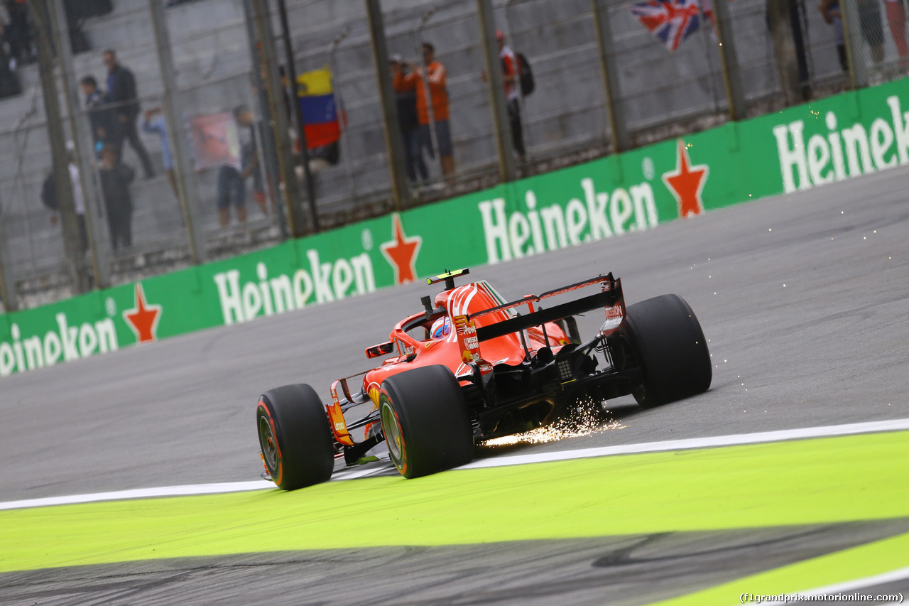 GP BRASILE, 09.11.2018 - Prove Libere 1, Kimi Raikkonen (FIN) Ferrari SF71H