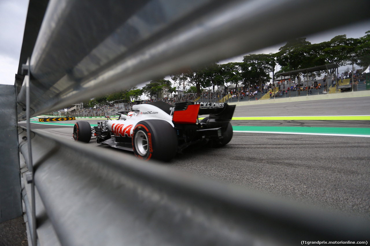 GP BRASILE, 09.11.2018 - Prove Libere 1, Kevin Magnussen (DEN) Haas F1 Team VF-18