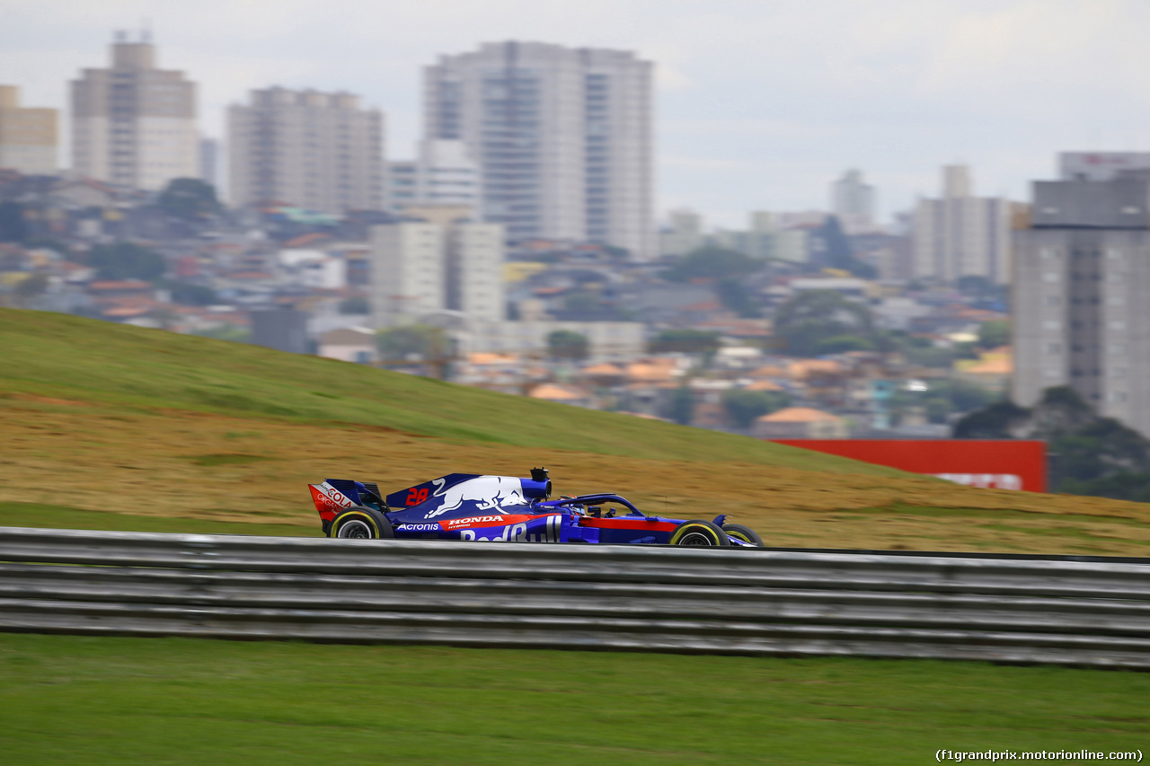 GP BRASILE, 09.11.2018 - Prove Libere 1, Brendon Hartley (NZL) Scuderia Toro Rosso STR13