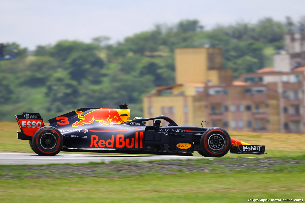 GP BRASILE, 09.11.2018 - Prove Libere 1, Daniel Ricciardo (AUS) Red Bull Racing RB14