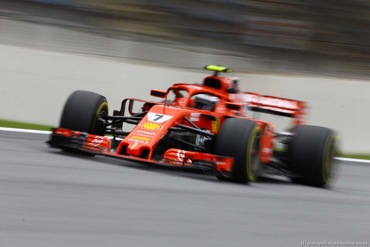 GP BRASILE, 09.11.2018 - Prove Libere 1, Kimi Raikkonen (FIN) Ferrari SF71H