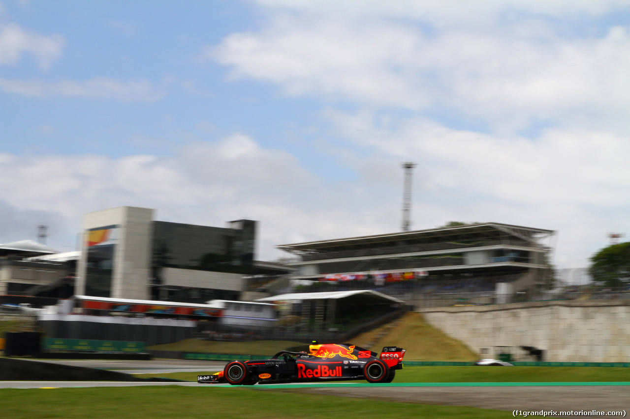 GP BRASILE, 09.11.2018 - Prove Libere 1, Max Verstappen (NED) Red Bull Racing RB14