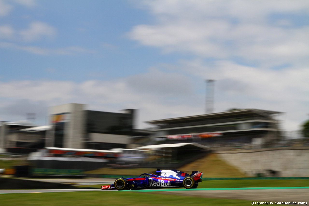 GP BRASILE, 09.11.2018 - Prove Libere 1, Brendon Hartley (NZL) Scuderia Toro Rosso STR13