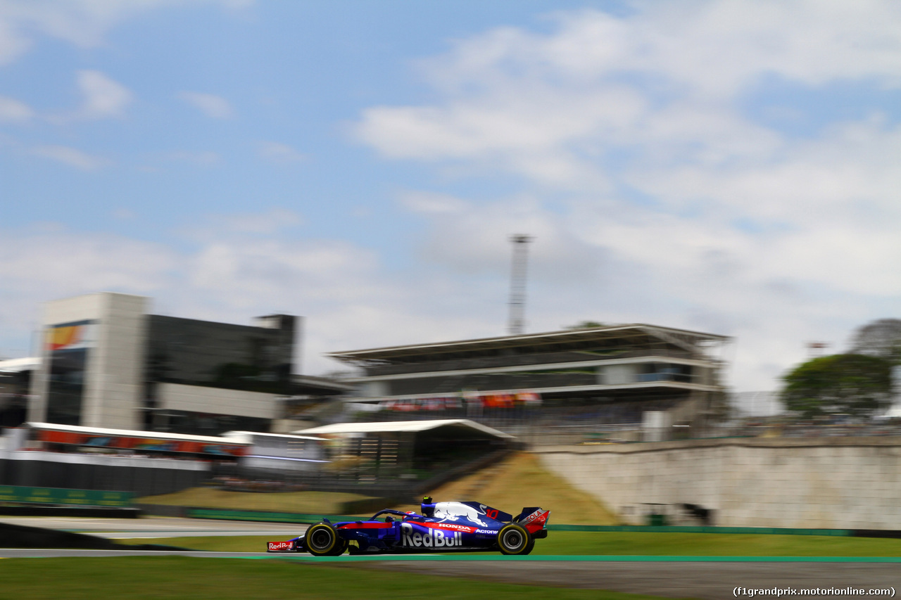 GP BRASILE, 09.11.2018 - Prove Libere 1, Pierre Gasly (FRA) Scuderia Toro Rosso STR13