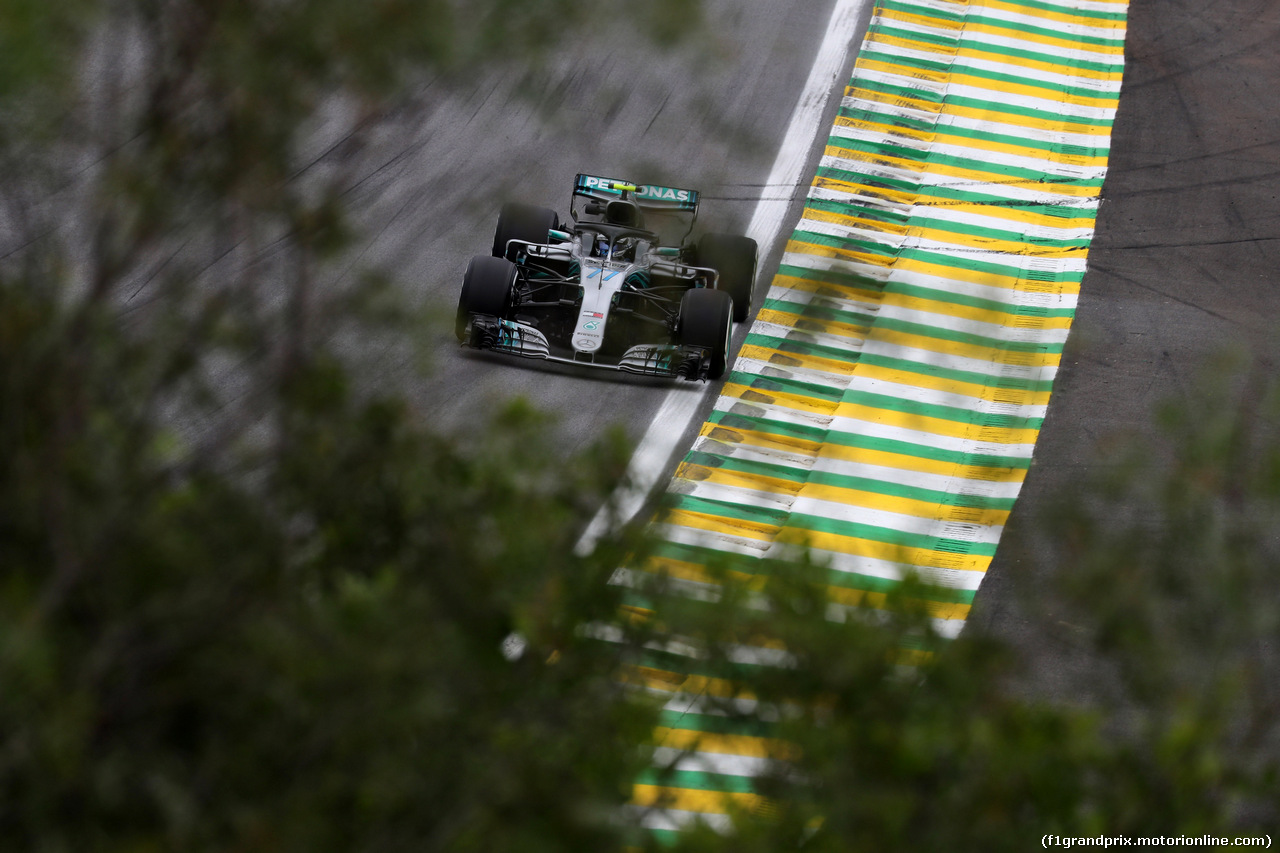 GP BRASILE, 09.11.2018 - Prove Libere 2, Valtteri Bottas (FIN) Mercedes AMG F1 W09