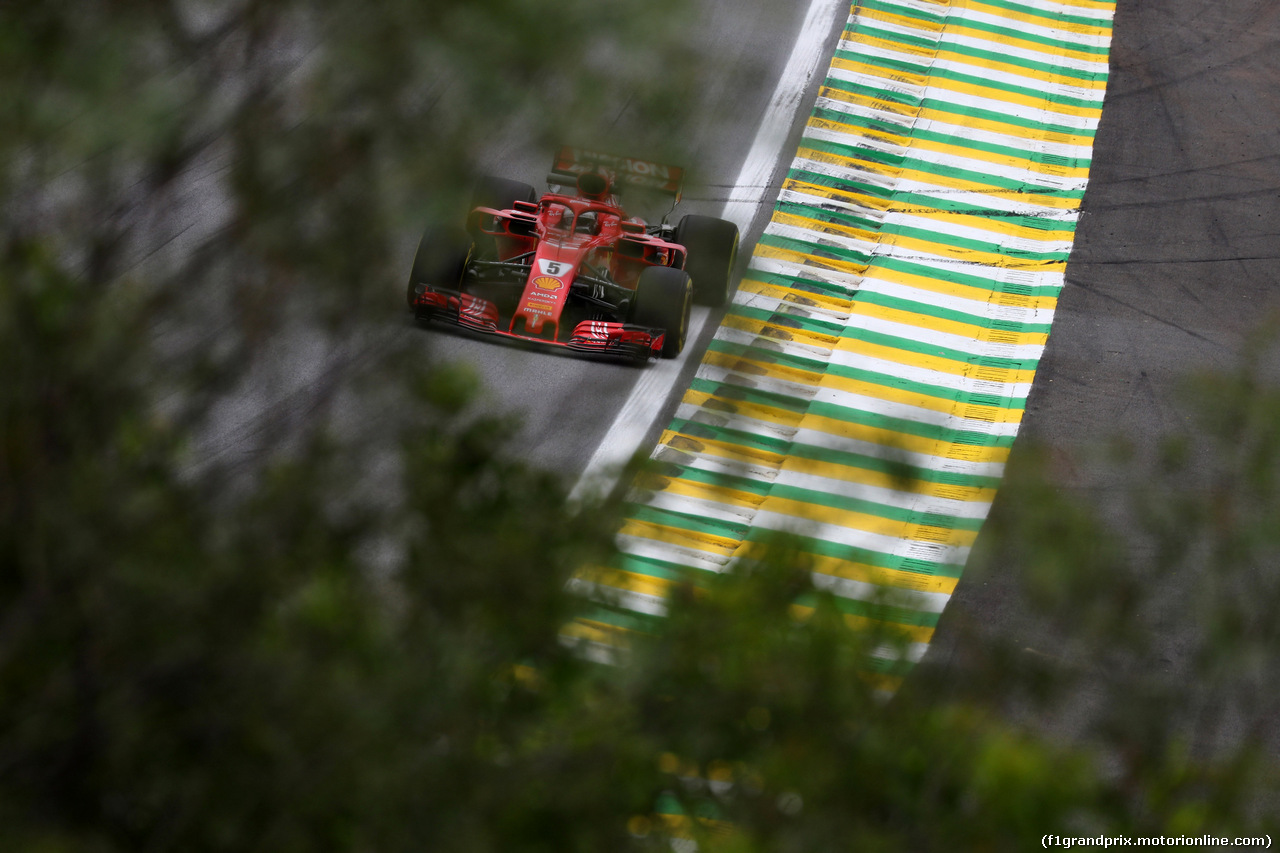 GP BRASILE, 09.11.2018 - Prove Libere 2, Sebastian Vettel (GER) Ferrari SF71H