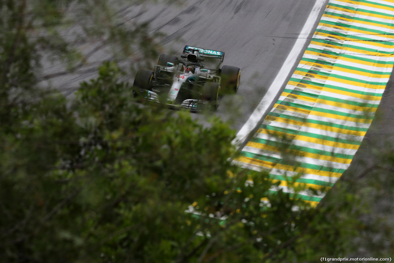 GP BRASILE, 09.11.2018 - Prove Libere 2, Lewis Hamilton (GBR) Mercedes AMG F1 W09