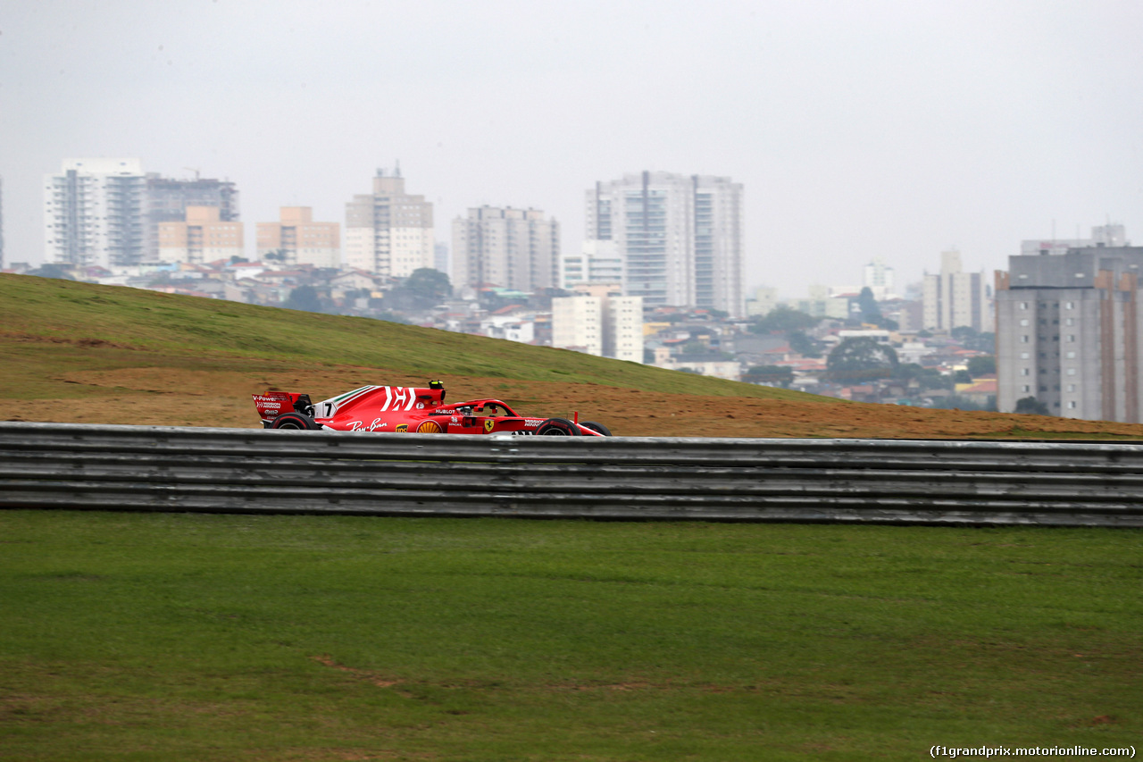 GP BRASILE, 09.11.2018 - Prove Libere 2, Kimi Raikkonen (FIN) Ferrari SF71H