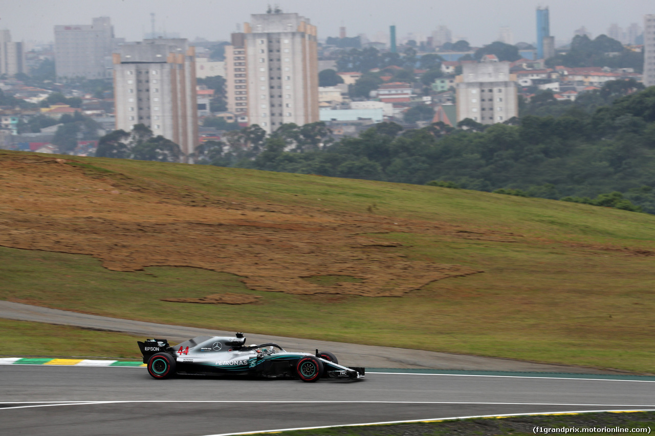 GP BRASILE, 09.11.2018 - Prove Libere 2, Lewis Hamilton (GBR) Mercedes AMG F1 W09