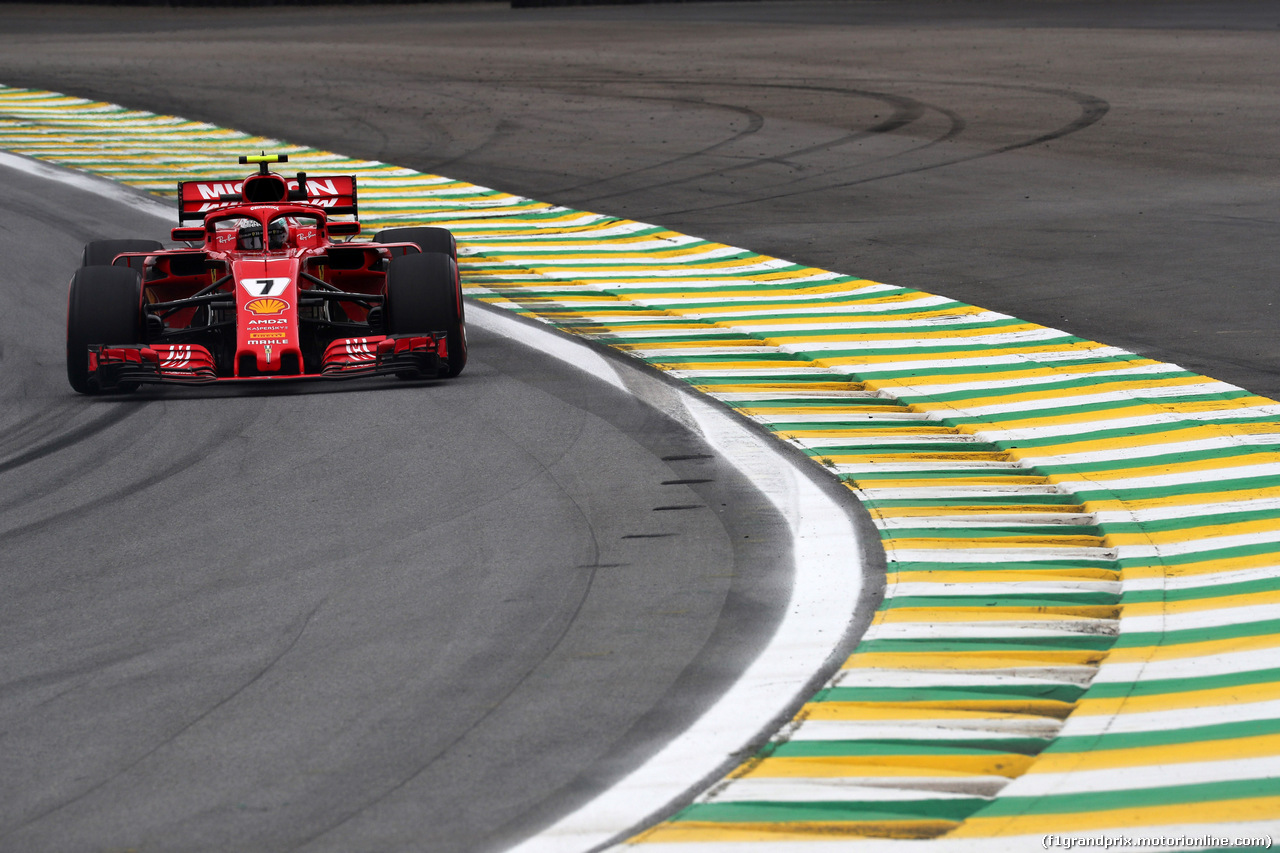 GP BRASILE, 09.11.2018 - Prove Libere 2, Kimi Raikkonen (FIN) Ferrari SF71H