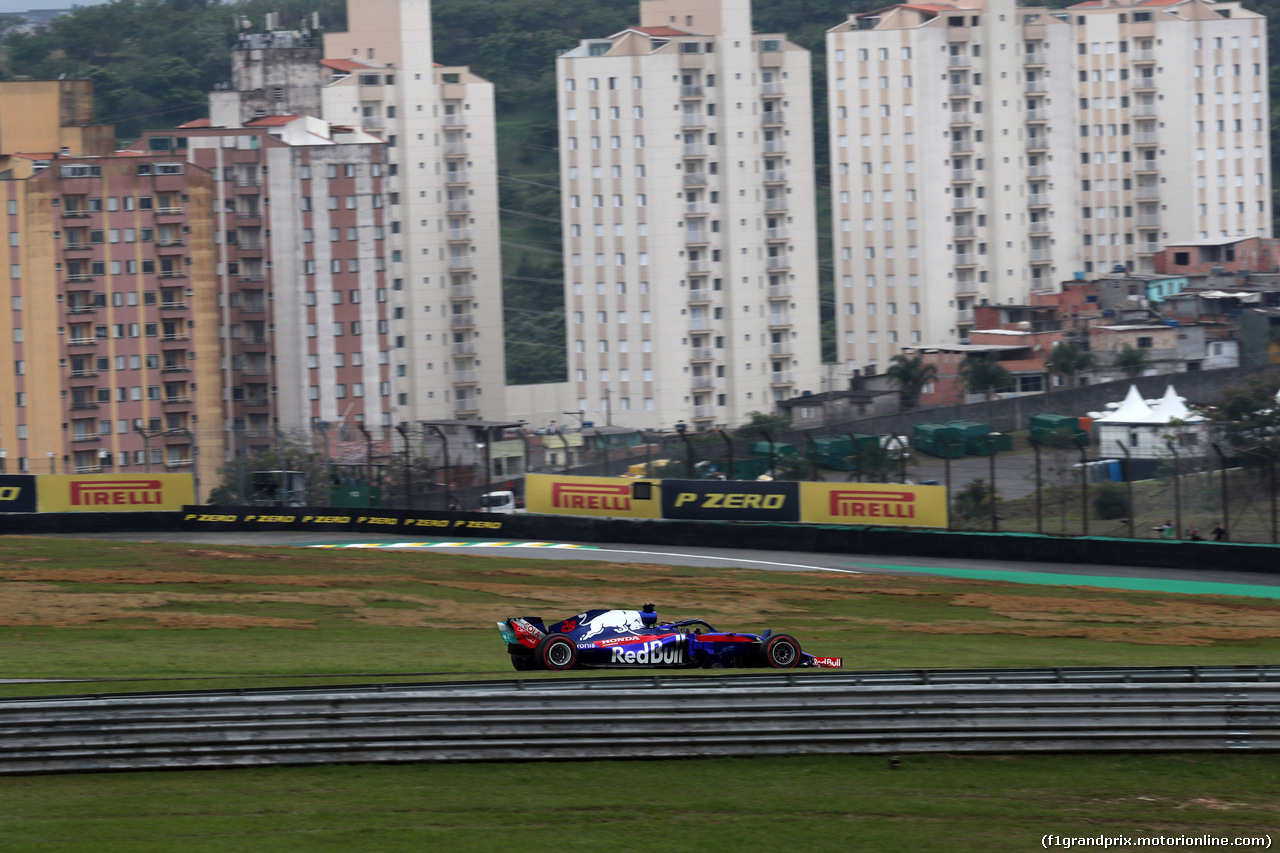 GP BRASILE, 09.11.2018 - Prove Libere 2, Brendon Hartley (NZL) Scuderia Toro Rosso STR13