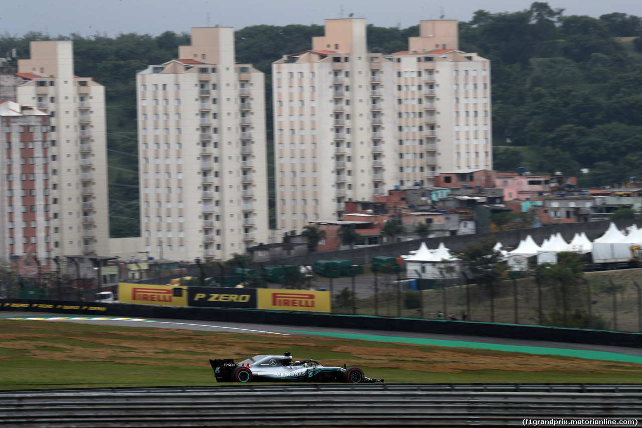 GP BRASILE, 09.11.2018 - Prove Libere 2, Lewis Hamilton (GBR) Mercedes AMG F1 W09