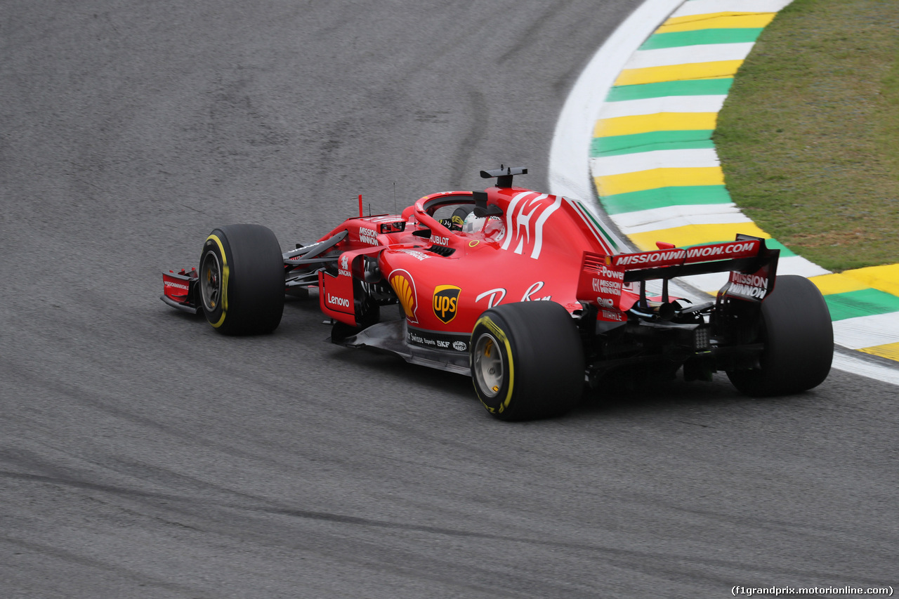GP BRASILE, 09.11.2018 - Prove Libere 2, Sebastian Vettel (GER) Ferrari SF71H