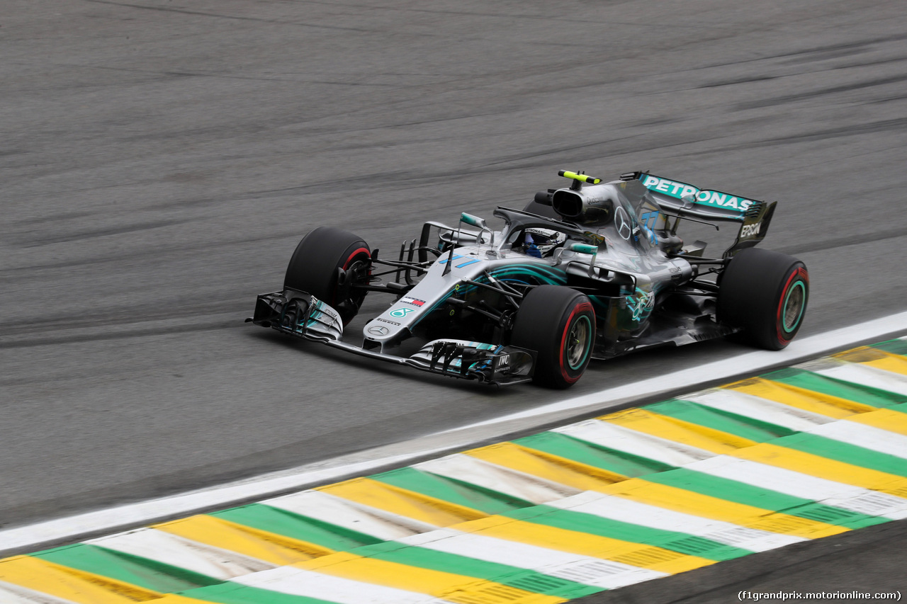 GP BRASILE, 09.11.2018 - Prove Libere 2, Valtteri Bottas (FIN) Mercedes AMG F1 W09