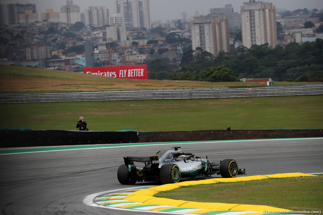 GP BRASILE, 09.11.2018 - Prove Libere 2, Lewis Hamilton (GBR) Mercedes AMG F1 W09