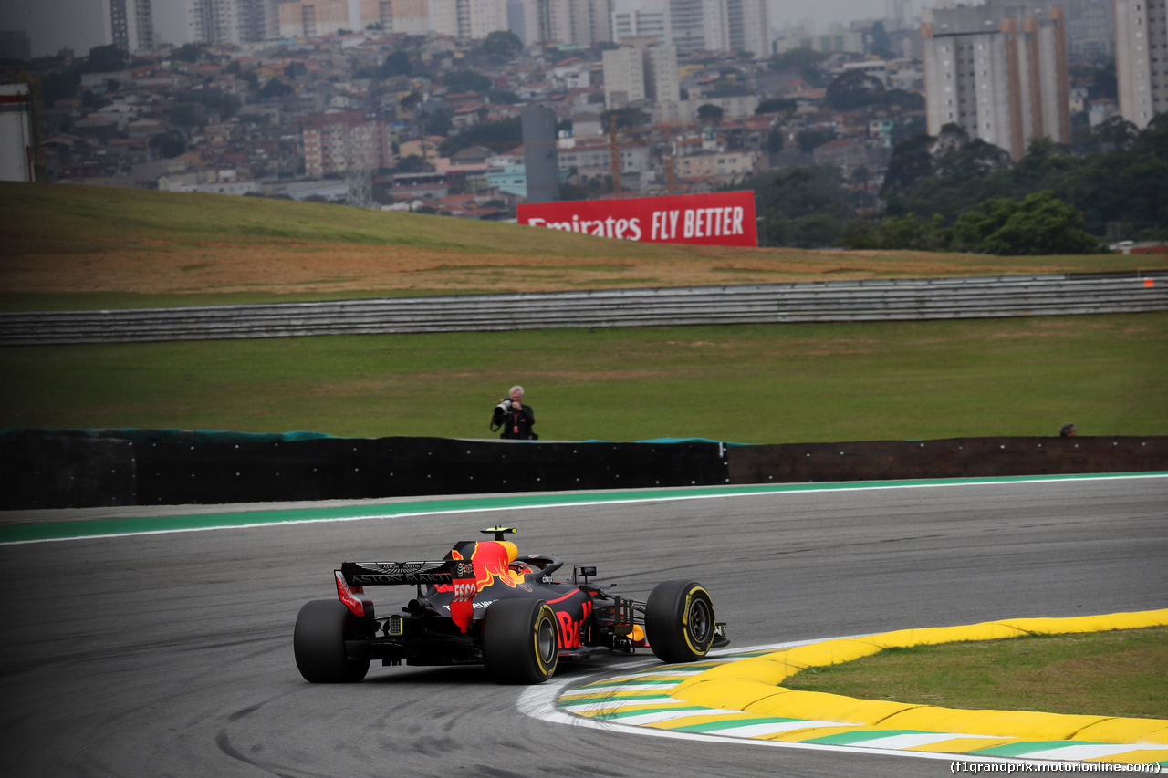GP BRASILE, 09.11.2018 - Prove Libere 2, Max Verstappen (NED) Red Bull Racing RB14