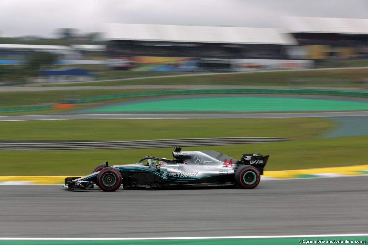 GP BRASILE, 09.11.2018 - Prove Libere 2, Lewis Hamilton (GBR) Mercedes AMG F1 W09