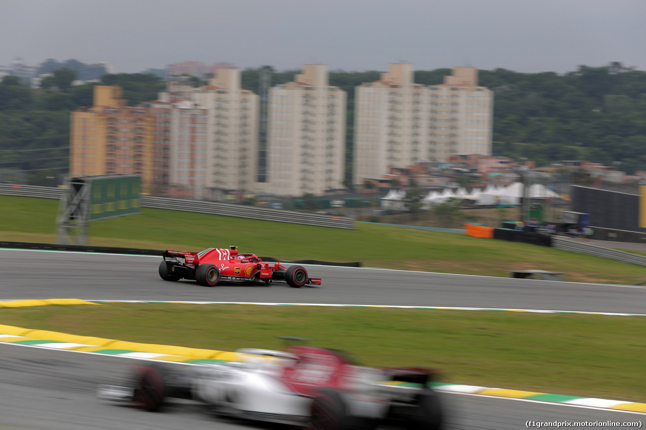 GP BRASILE, 09.11.2018 - Prove Libere 2, Kimi Raikkonen (FIN) Ferrari SF71H