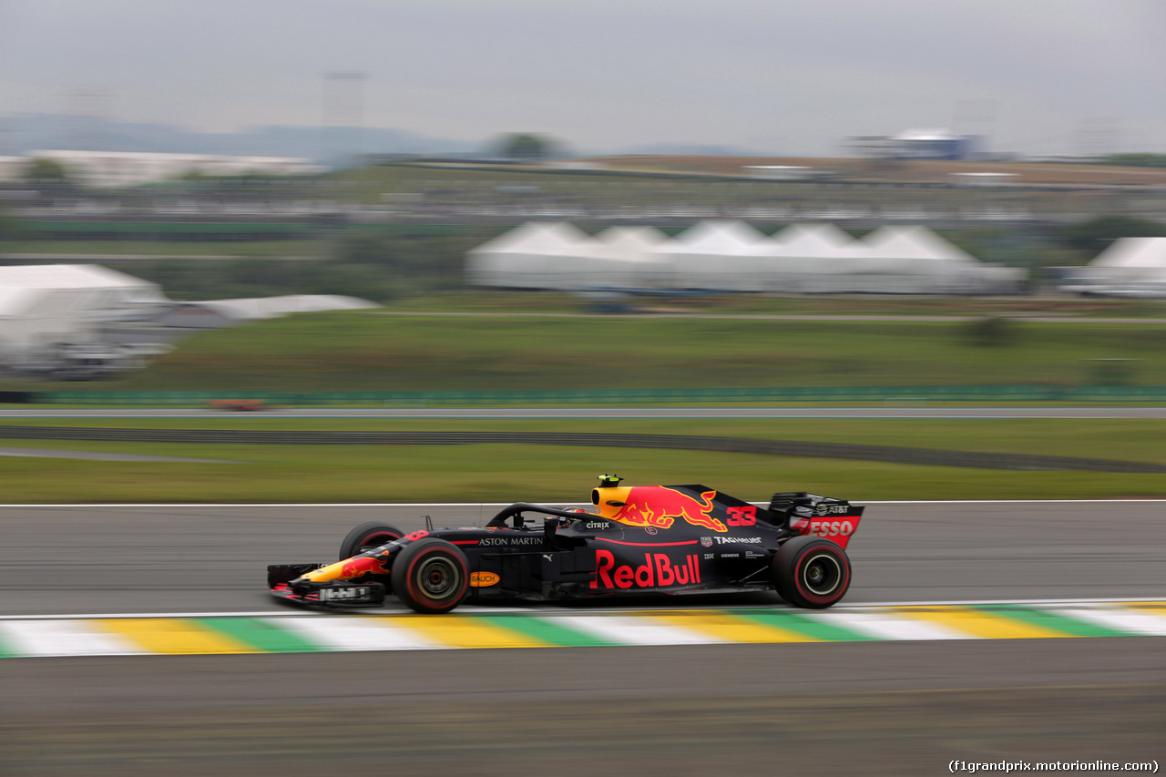 GP BRASILE, 09.11.2018 - Prove Libere 2, Max Verstappen (NED) Red Bull Racing RB14