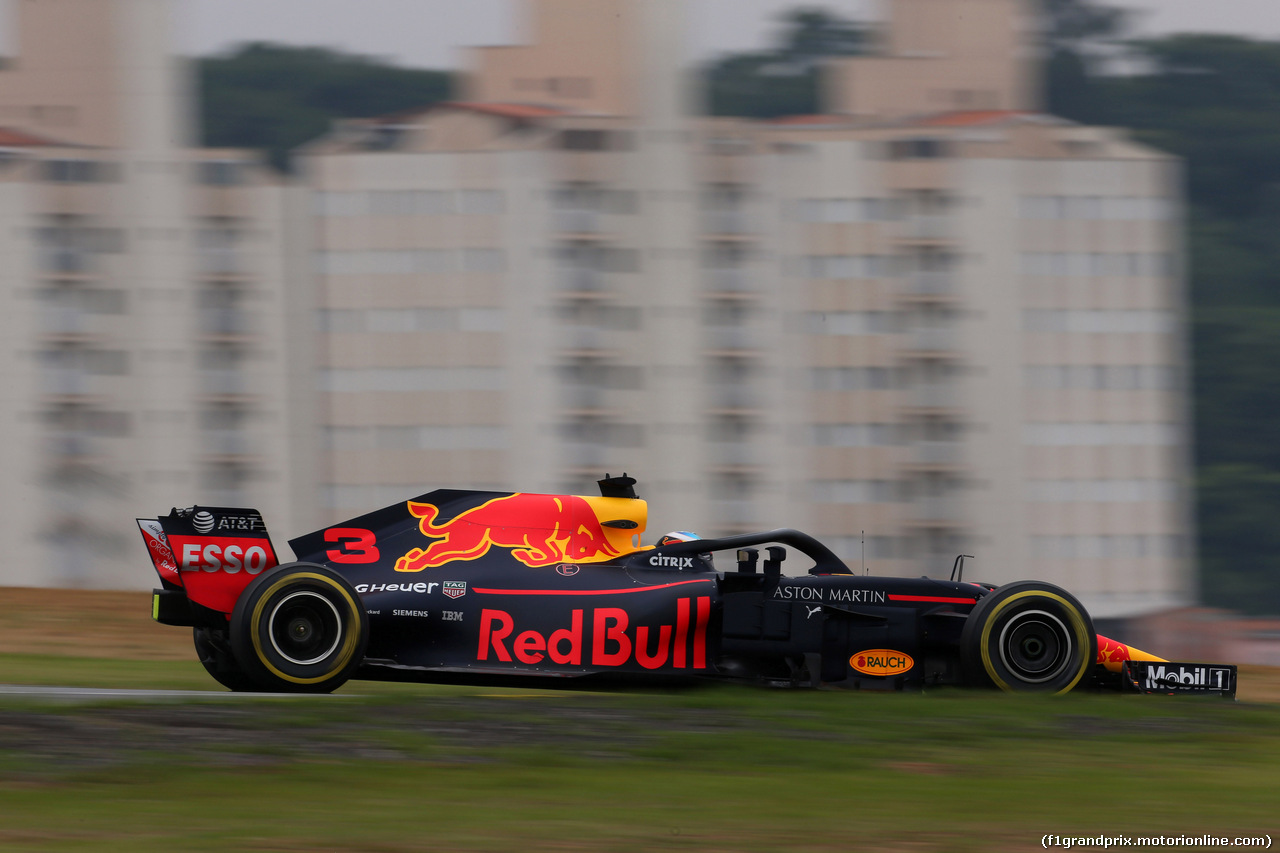 GP BRASILE, 09.11.2018 - Prove Libere 2, Daniel Ricciardo (AUS) Red Bull Racing RB14