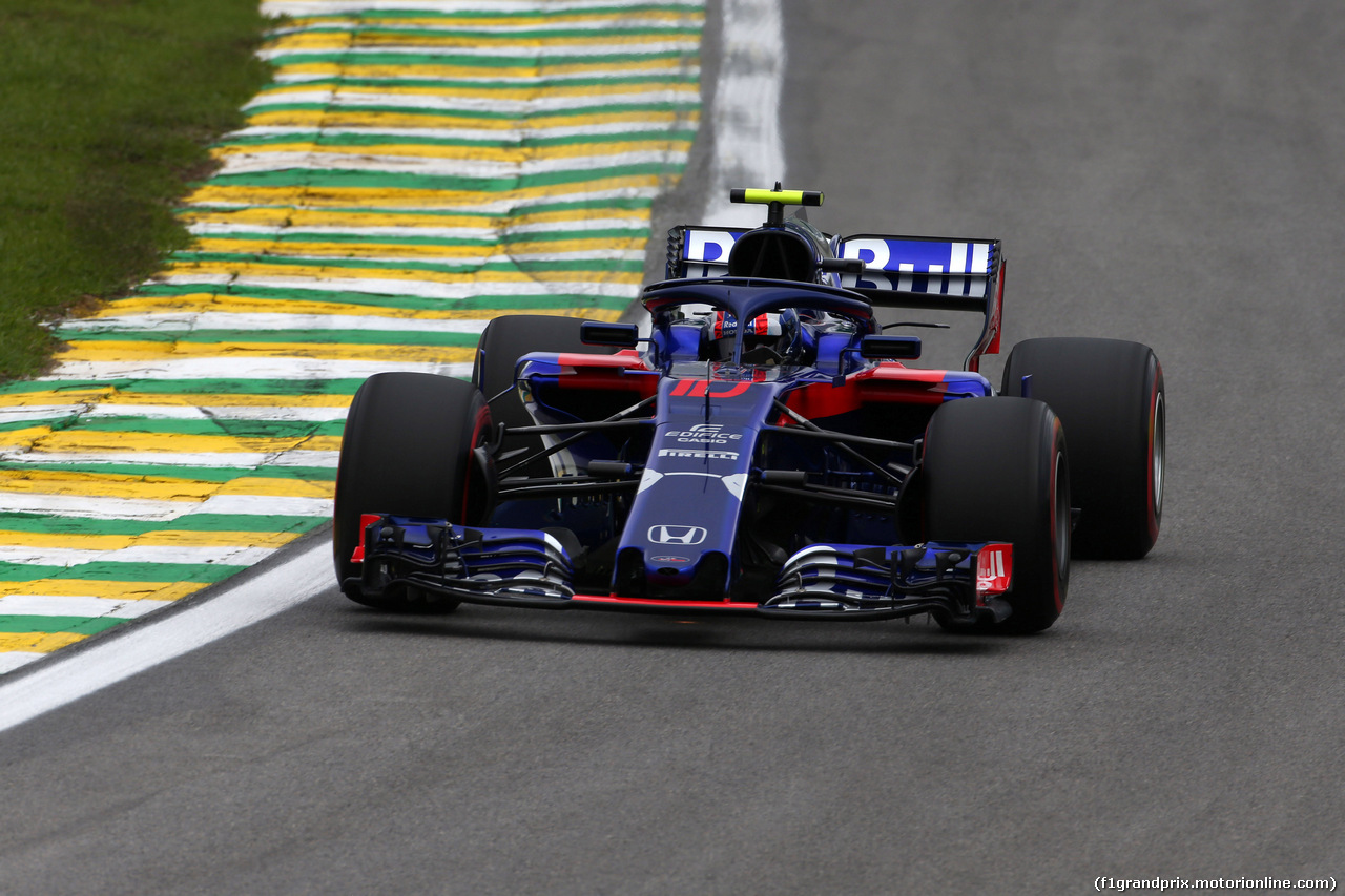 GP BRASILE, 09.11.2018 - Prove Libere 2, Pierre Gasly (FRA) Scuderia Toro Rosso STR13