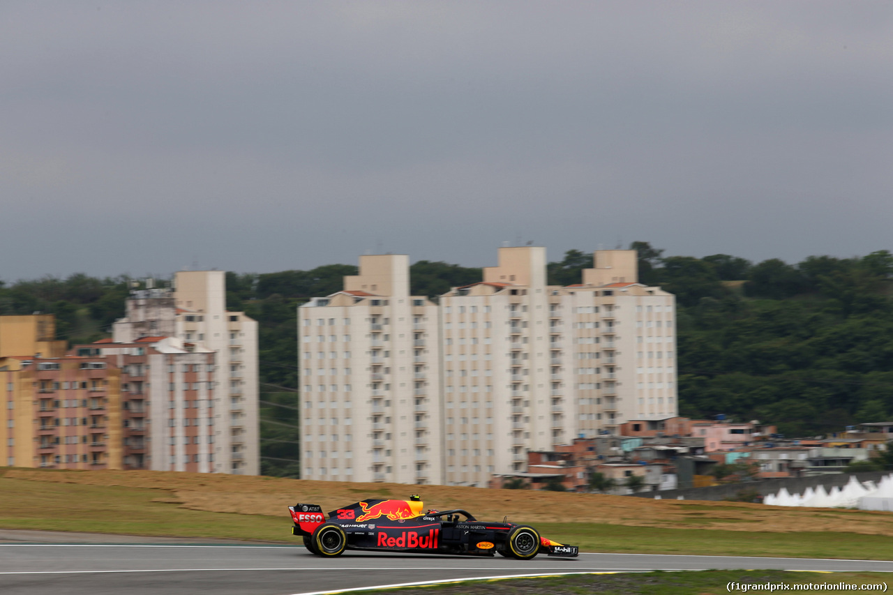 GP BRASILE, 09.11.2018 - Prove Libere 2, Max Verstappen (NED) Red Bull Racing RB14