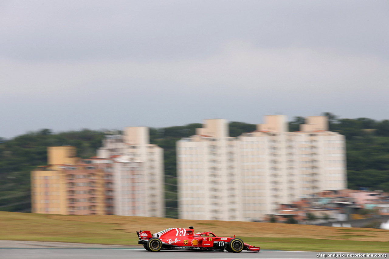 GP BRASILE, 09.11.2018 - Prove Libere 2, Sebastian Vettel (GER) Ferrari SF71H