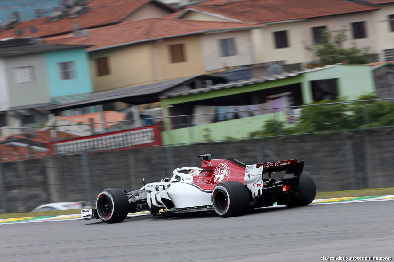 GP BRASILE, 09.11.2018 - Prove Libere 2, Marcus Ericsson (SUE) Sauber C37