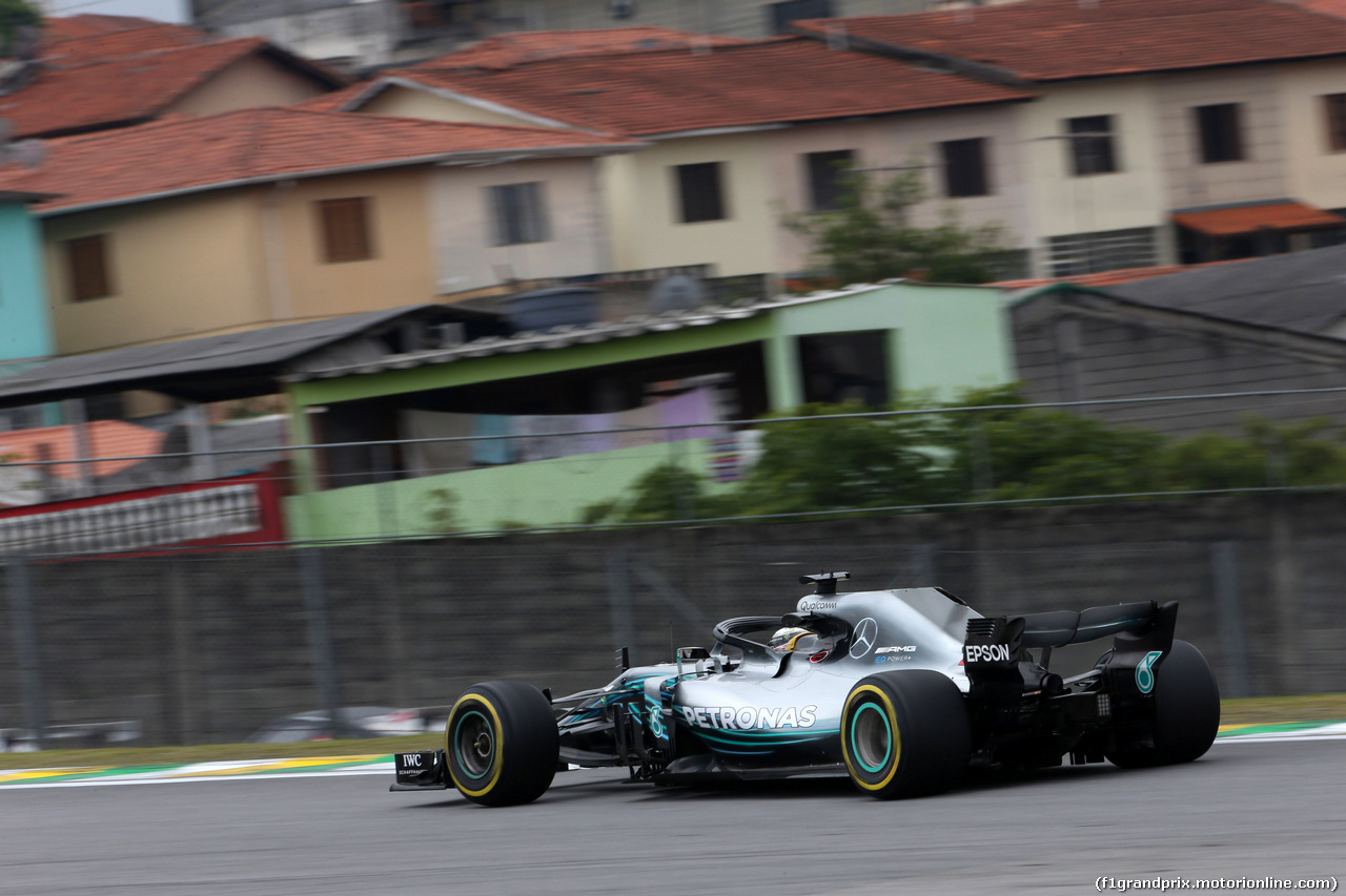 GP BRASILE, 09.11.2018 - Prove Libere 2, Lewis Hamilton (GBR) Mercedes AMG F1 W09