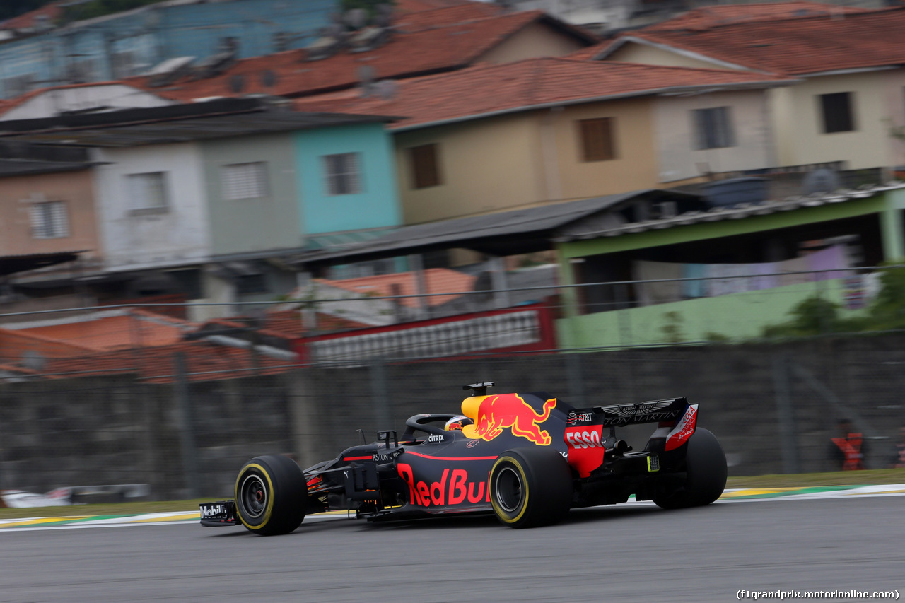 GP BRASILE, 09.11.2018 - Prove Libere 2, Daniel Ricciardo (AUS) Red Bull Racing RB14