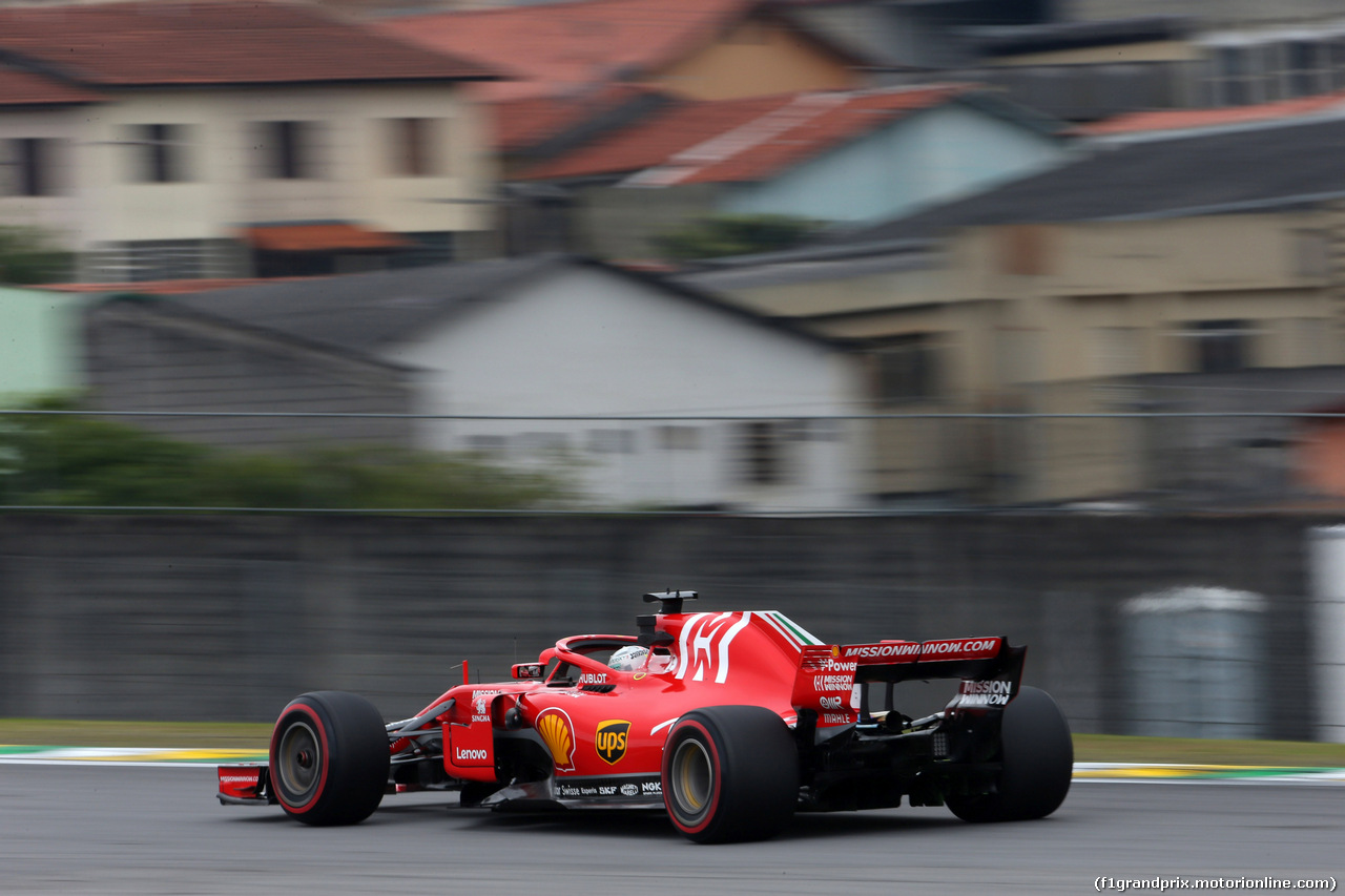 GP BRASILE, 09.11.2018 - Prove Libere 2, Sebastian Vettel (GER) Ferrari SF71H