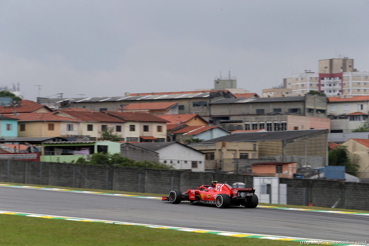 GP BRASILE, 09.11.2018 - Prove Libere 2, Kimi Raikkonen (FIN) Ferrari SF71H
