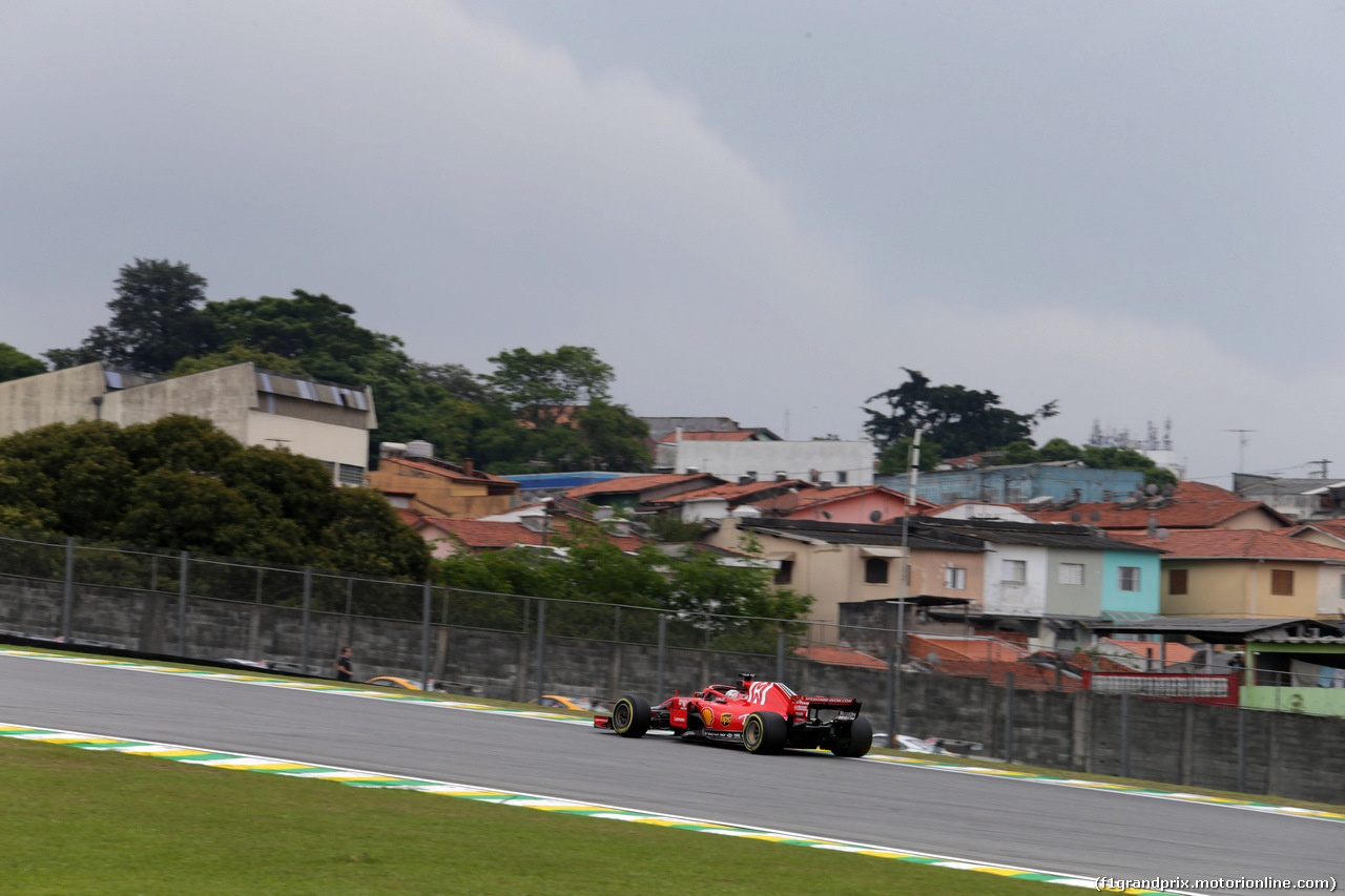 GP BRASILE, 09.11.2018 - Prove Libere 2, Sebastian Vettel (GER) Ferrari SF71H